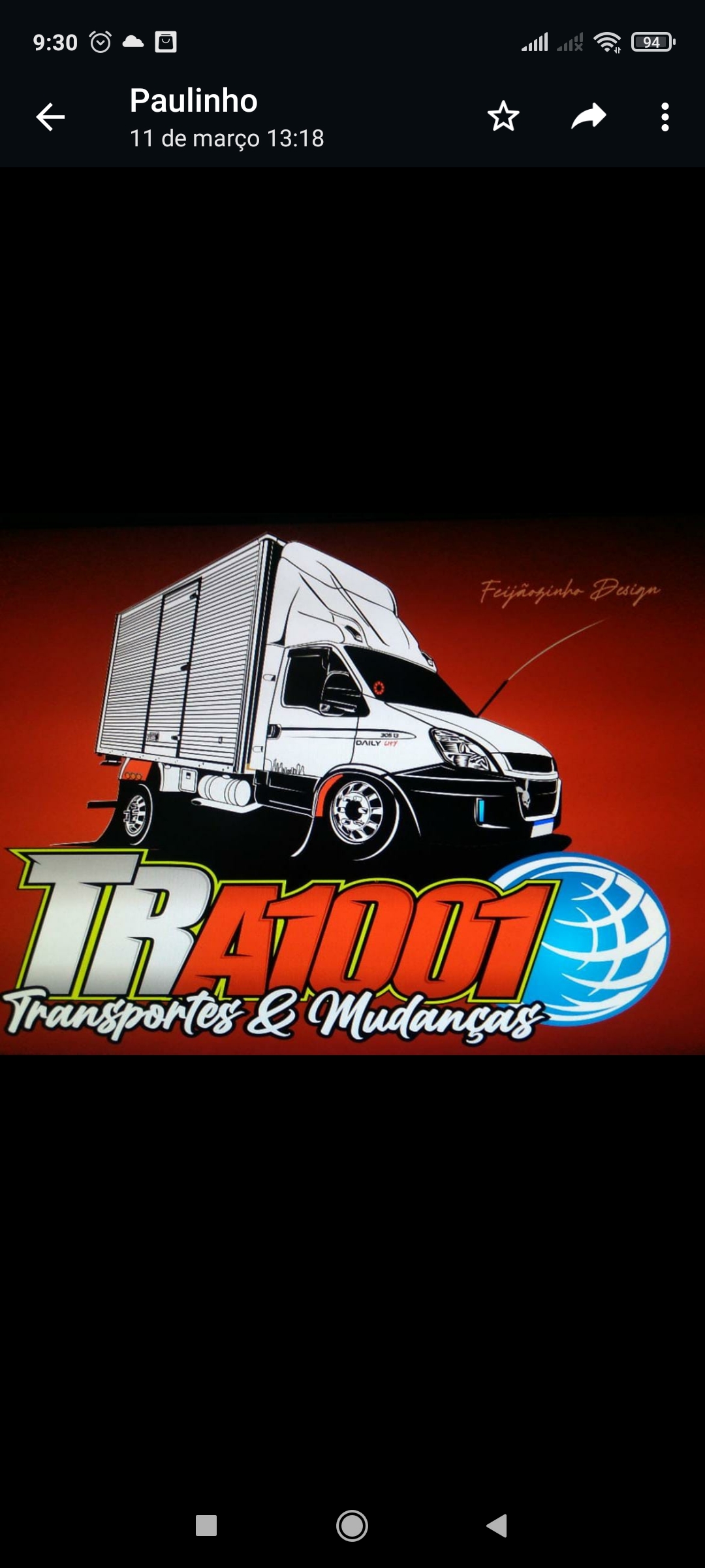Logo da transportadora A1001 TRANSPORTES E MUDANCAS